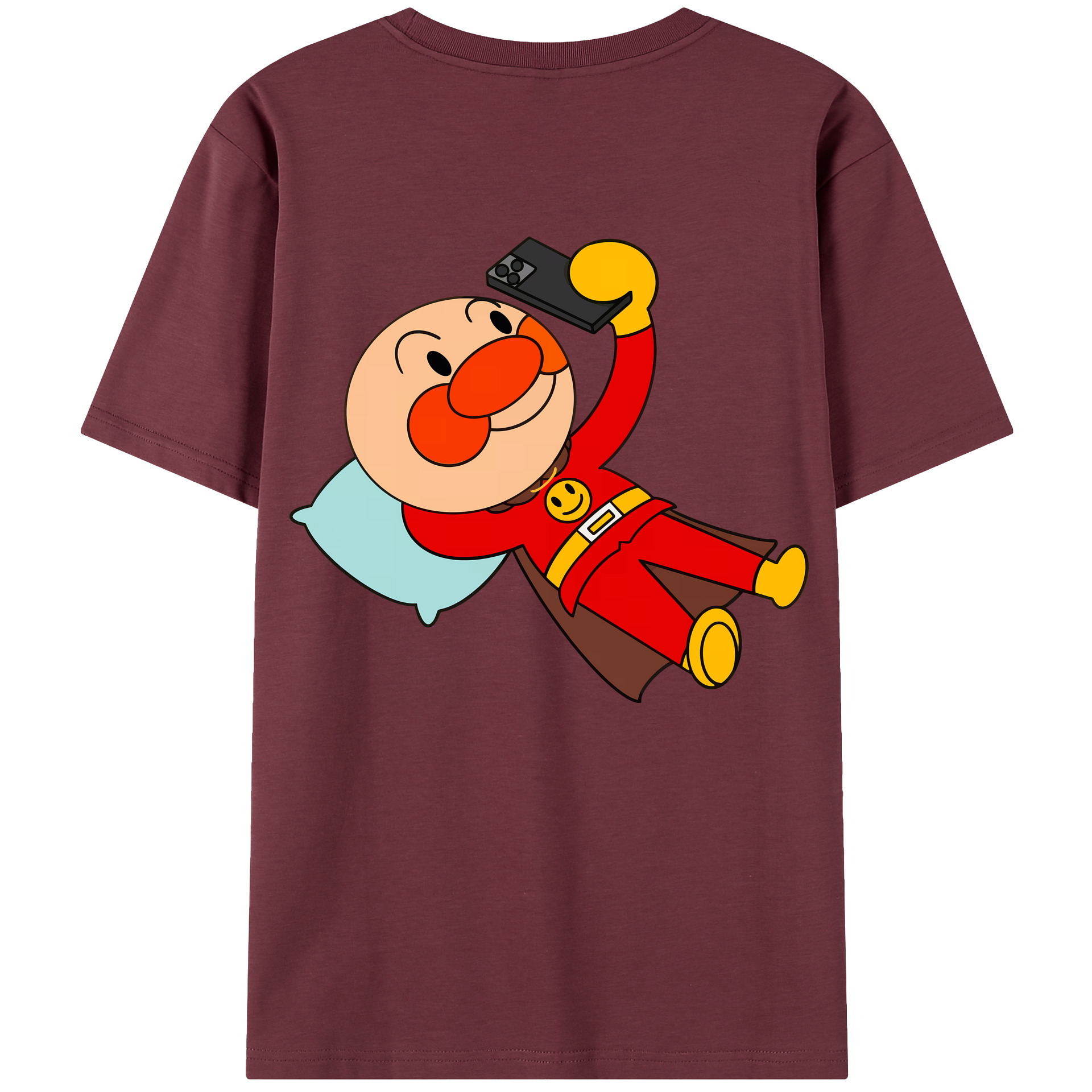 （画像用） アンパンマン Anpanman 綿100％半袖Tシャツ（背面プリント）